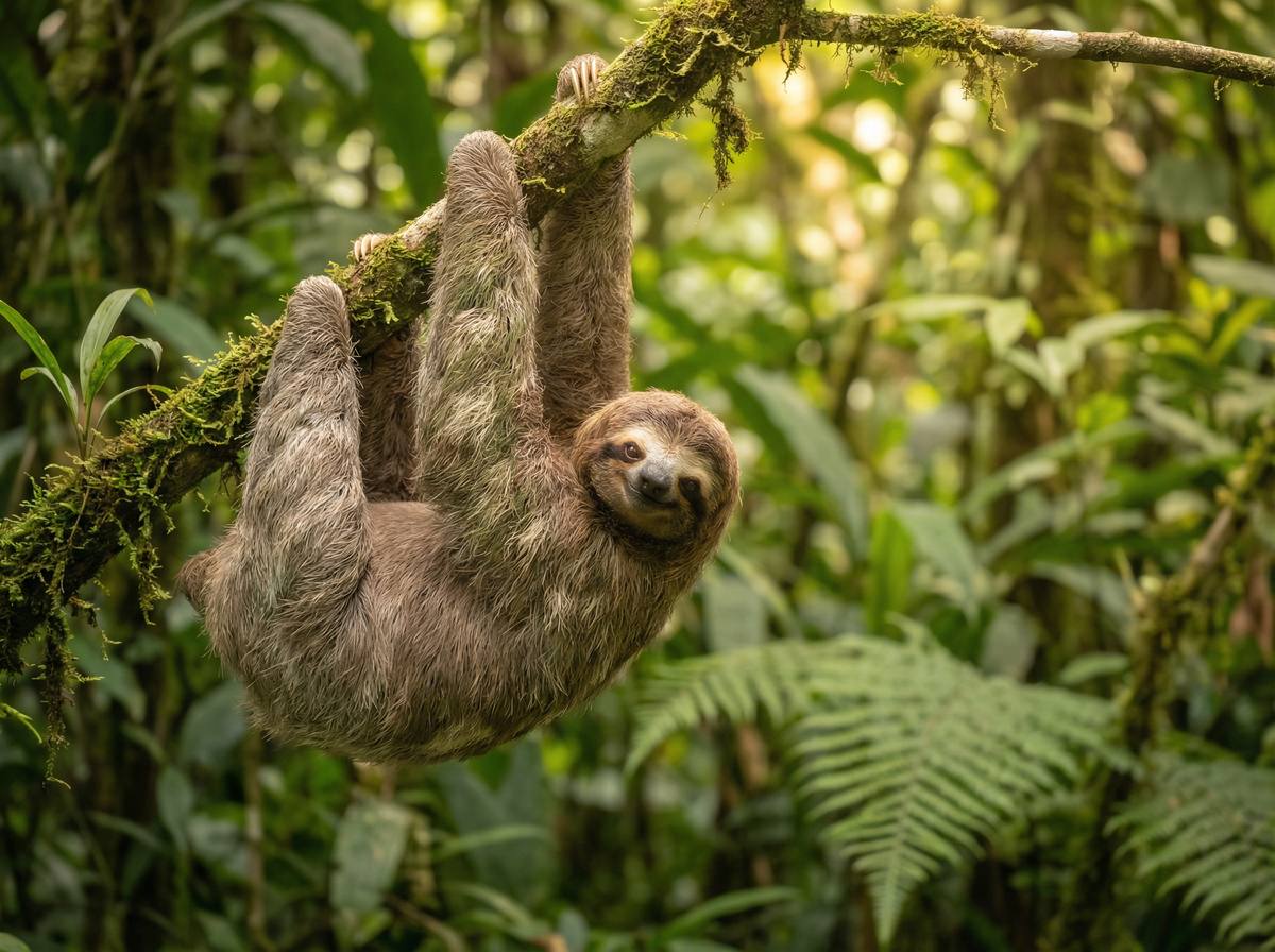 老司机树懒视频 - 热带雨林树懒慢生活视频演示